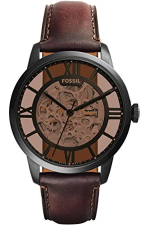 Fossil Townsman orologio per uomo, movimento automatico, bracciale in acciaio o cinturino in pelle, 44 mm