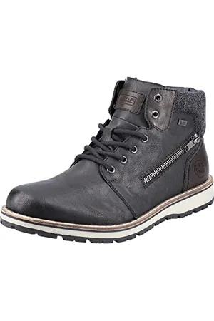 Rieker Herbst Winter, Stivali alla Moda Uomo, Nero (Schwarz/Kastanie/Granit 01), 41 EU