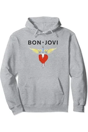 Bon Jovi Pugnale a forma di cuore ufficiale Felpa con Cappuccio