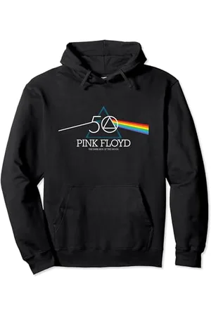 Pink Floyd Prisma per il 50° anniversario del lato oscuro della luna Felpa con Cappuccio