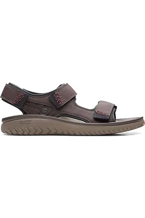Clarks Wesley bay, Sandalo da Uomo, Marrone (Brown), 42 EU