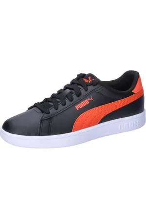 PUMA Smash 3.0 L Jr, Sneaker, Black-Redmazing, 39 EU