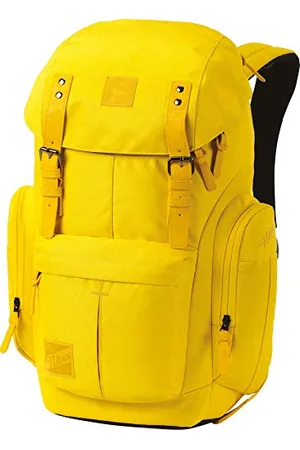 Nitro Zaino scolastico Daypacker, stile retrò, con scomparto imbottito per laptop, zaino scolastico, zaino da trekking o streetpack, dimensioni e taglio ideali per donne, 32 l, (Giallo) - 118-1878064