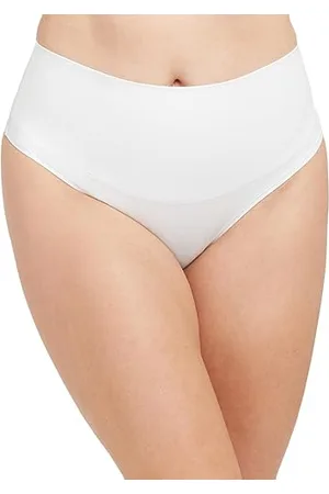 Spanx Cotton Control Thong, Slip modellanti Donna, (WHITE), L