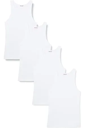 Eminence Promo Classiques Vestaglia, (Blanc/Blanc/Blanc/Blanc 0001), Large (Taglia Produttore: 4) (Pacco da 4) Uomo