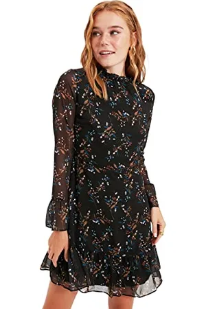 Trendyol Blumenmuster Kleid Business Casual Dress, , 40 Donna