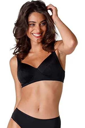 Lovable Reggiseno Senza Ferretto in Micro con Sottocoppa in Cotone, non Imbottito, Sostegno e Comfort, Taglie Forti, Art. 4020, Shaping Donna, , 36 / 4D