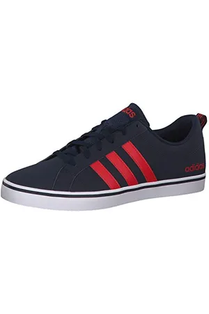 adidas Vs Pace, Scarpe da Ginnastica Basse Uomo, Blu (Blue Navy/White/Acid Red), 40 2/3 EU