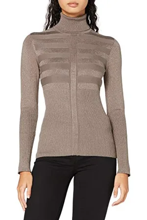 Morgan Pull Manche Longue col Roulé Lurex Mentosa Maglione, , TXS Donna