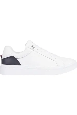 Tommy Hilfiger Donna Sneakers Court Elevated Essential in Pelle, (White), 36