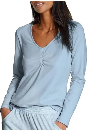 Calida Preferiti Girasole T-Shirt, Blu ceruleo, XXS Donna