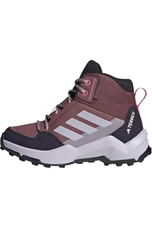 adidas Terrex AX4R Mid Rain.RDY Hiking Shoes, Scarpe da Trekking, Burgundy/Silver Dawn/Pink Fusion, 30 EU