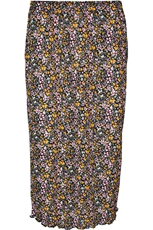 VERO MODA Vmjeasy HW Calf Skirt Jrs Gonna, , L Donna