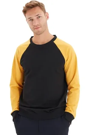 Trendyol Felpa Girocollo Colorblock Regular Maglia di Tuta, , S Uomo