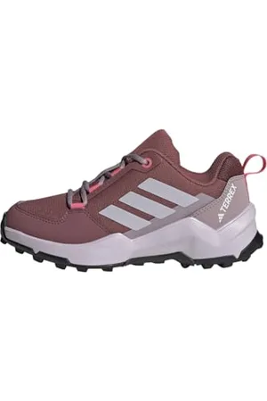 adidas Terrex AX4R Hiking Shoes, Scarpe da Trekking, Burgundy/Silver Dawn/Pink Fusion, 30.5 EU