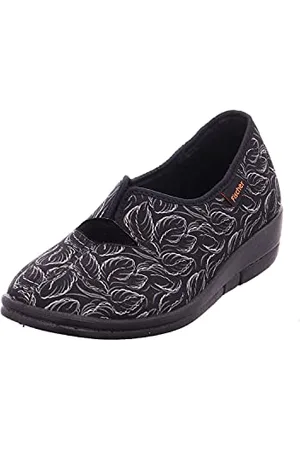 Fischer Fischer Dora, Pantofole a Collo Basso Donna, Nero (Schwarzbunt 229), 38 EU