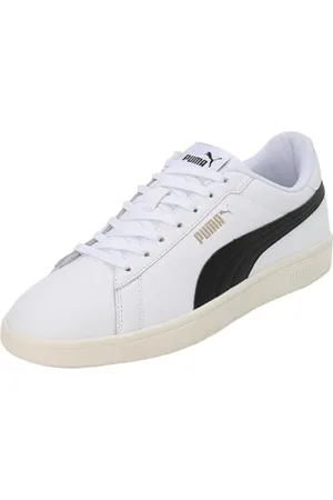 PUMA Smash 3.0 L, Sneaker Unisex-Adulto, Multicolore White Black Gold-Frosted Ivory, 43 EU