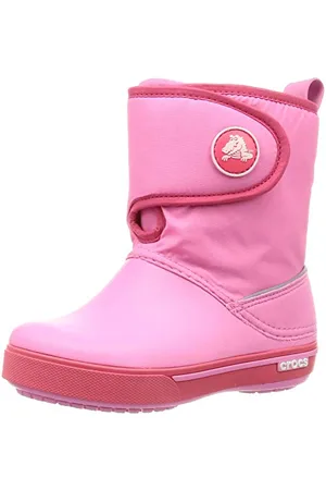 Crocs Crocband II.5 Gust Boot Stivali da Neve, Unisex - Bambini, Rosa (Pink Lemonade/Poppy), 34/35 EU