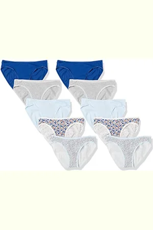 Amazon Slip Bikini in Cotone (Disponibile in Taglie Forti) Donna, Pacco da 10, , 50
