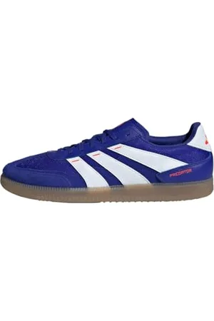 adidas Predator Freestyle Football Boots Indoor, Scarpe da Calcio Unisex-Adulto, Lucid Blue/Cloud White/Solar Red, 40 EU