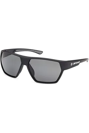 BMW BMW M Motorsport BS0043 Occhiali da Sole Uomo, Occhiali da Sole Leggeri, Forma Lente Navigator, Lenti Fumo Polarizzato