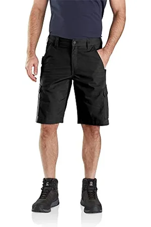 Carhartt Rugged Flex Relaxed Fit Ripstop Cargo Work Short Pantaloncini utili da Lavoro, Black, 30W Uomo