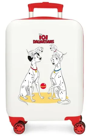 Disney Joumma Dalmatas Family Valigia da cabina bianca 33 x 50 x 20 cm Rigida ABS Chiusura a combinazione laterale 28,4 L 2 kg 4 ruote doppie bagaglio a mano, bianco, Valigia cabina