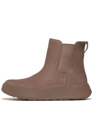 FitFlop Stivali Chelsea Flatform in Camoscio F-Mode, Donna, , 43 EU