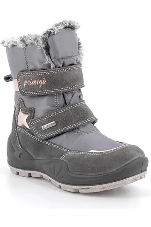 Primigi Girl Winger GTX, Stivali da Neve Donna, Grigio Scuro-Grigio, 35 EU