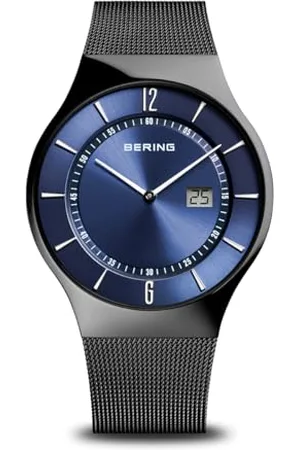 Bering Orologio Analogico-Digitale al Quarzo Uomo con Cinturino in Acciaio Inossidabile 51640-227-A