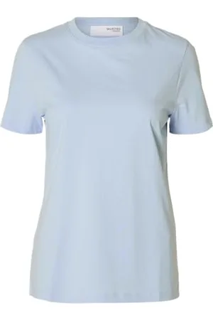 SELECTED Slfmyessential SS O-Neck Tee Noos T-Shirt, , L Donna