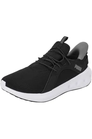PUMA Softride Carson Sliptech, Road Running Shoe Unisex - Adulto, Black White, 37.5 EU