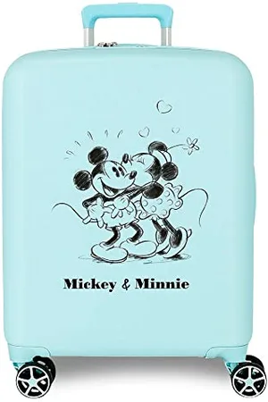 Disney Valigia cabina Mickey & Minnie Blu 40x55x20 cm ABS rigido Lucchetto TSA integrato 38.4L 2.82 kg 4 doppie ruote bagaglio a mano