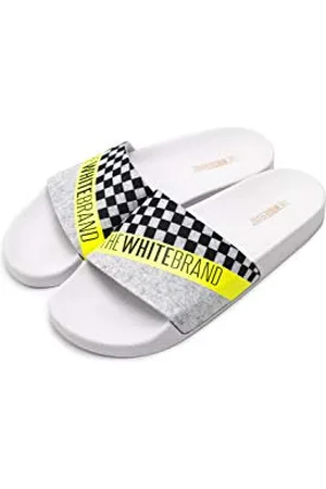 THE WHITE BRAND Thewhitebrand, Sandali Punta Aperta Unisex-Bambini, Giallo (Neon Yellow Neon Yellow), 30 EU