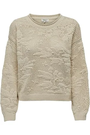 ONLY Onlcille Life LS Structure Oneck CC Knt Maglione, , XL Donna