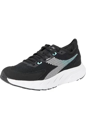 Diadora Passo 3 W, Scarpe da Corsa Donna, Black/White/Aruba Blue, 38.5 EU