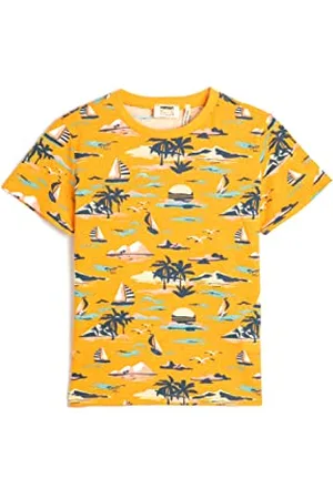 Koton Short Sleeve T-Shirt Crew Neck Printed Cotton, (2d0), 11-12 Anni Boys