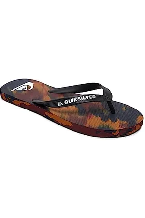 Quiksilver Molokai Marled, Scarpe da Spiaggia e Piscina Uomo, Multicolore (Black/Blue/Red Xkbr), 40 EU
