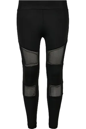 Urban classics Girls Tech Mesh Leggings, , 140-150 Bambine e Ragazze