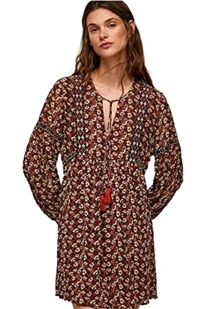 Pepe Jeans Liber, Vestito Donna, (Brick),XS