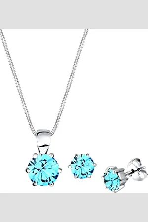 Elli Set di Gioi Donne di Base con Cristalli in Argento Sterlino 925