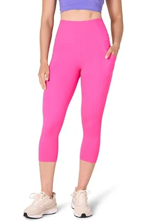 Amazon Leggings Capri Sportivi Modellanti per Allenamento a Vita Alta con Tasche (Disponibili in Taglie Forti) Donna, , XXL Plus