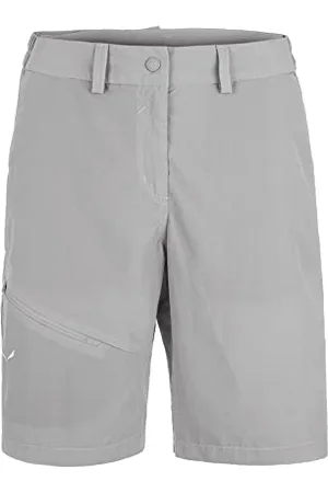Salewa Isea Dry W Shorts Pantaloncini da Trekking, Grigio, 34-42 Donna