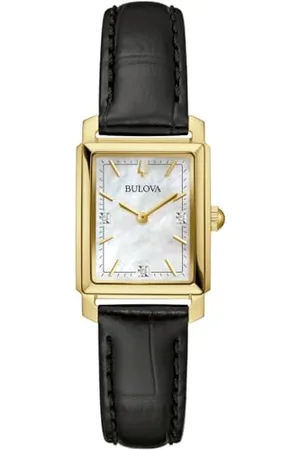 BULOVA Orologio Analogico Classico Donna con Cinturino in Pelle 97P166