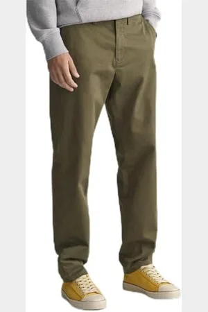 GANT Regular Twill Chinos Pantaloni Elei, , 33W x 36L Uomo