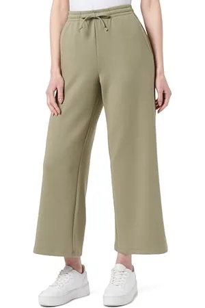 Koton Crop Wide Leg Sweatpants High Rise Drawstring Modal Fabric Pockets, Pantaloni della Tuta da Donna, (883)