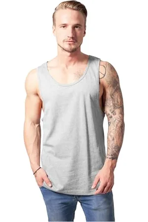 Urban classics Jersey Big Tank, Canotta Sportiva Uomo, (H.grey), L