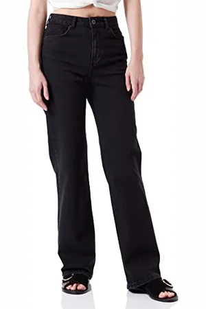 Pieces® Jeans da Donna PCHOLLY HW Wide BLC Noos BC Denim, Nero, 30/30