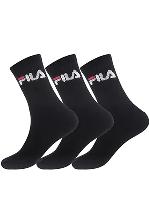 Fila F9505 Tennis 35/38 Calze, 200 Black, (Pacco da 3) Unisex-Adult