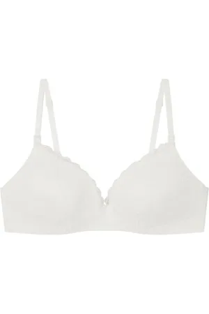 Women secret White Lace Triangle Maternity Breastfeeding Bra Reggiseno Imbottito, , 100B Donna